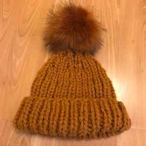 Free People copper Happy Trails Pom Beanie